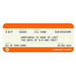 Personalised Train Ticket Retirement Mug Personalised Mug Of Life & Lemons 