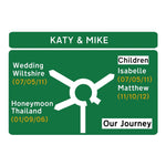 Personalised Road Sign Print Personalised Prints Of Life & Lemons 