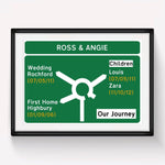 Personalised Road Sign Print Personalised Prints Of Life & Lemons 