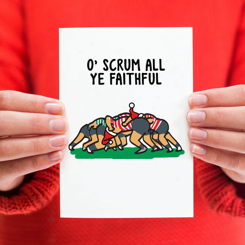 Funny Rugby Christmas Card Christmas Cards Of Life & Lemons 