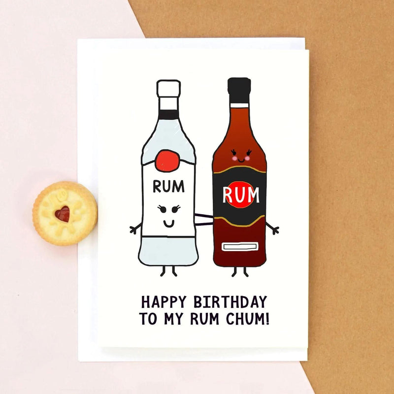 'Rum Chums' Birthday Card Cards for Friends Of Life & Lemons 