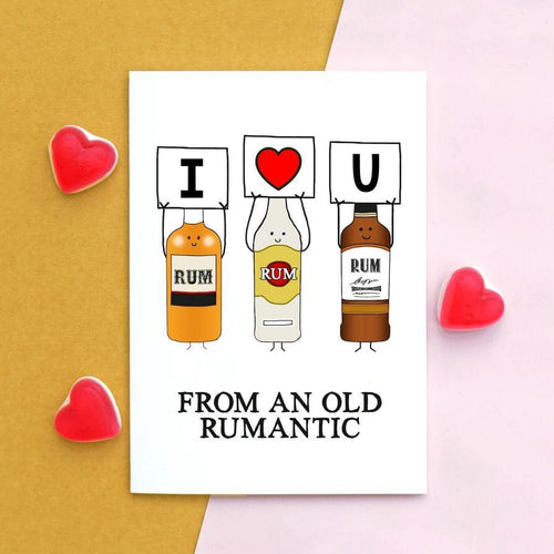 Funny Rum Valentine's Card Cards for your Other Half Of Life & Lemons 