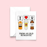 Funny Rum Valentine's Card Cards for your Other Half Of Life & Lemons 