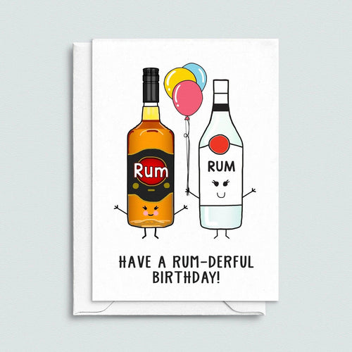 Funny Rum Birthday Card Birthday Card Of Life & Lemons 