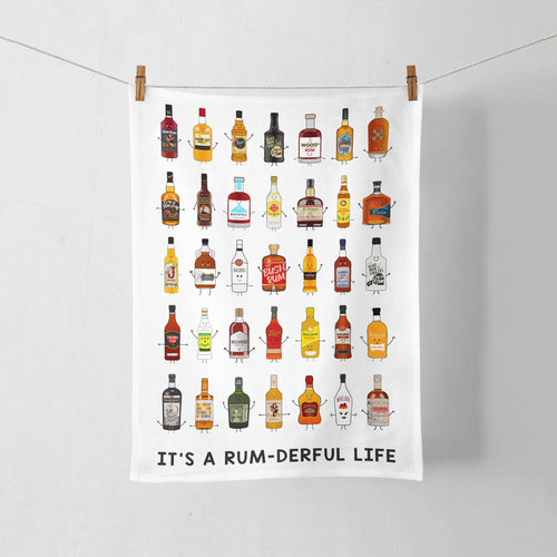'It's A RUMderful Life' Rum Tea Towel Tea Towel Of Life & Lemons 