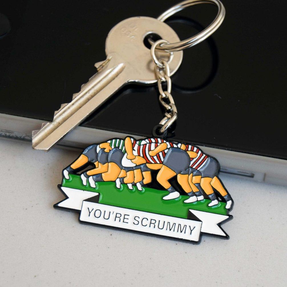 'You're Scrummy' Funny Rugby Keying – Of Life & Lemons®