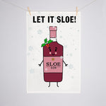 Funny Sloe Gin Christmas Tea Towel Tea Towel Of Life & Lemons 
