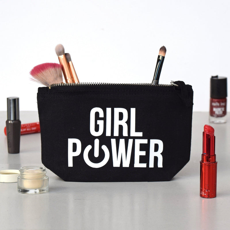'Girl Power' Small Make Up Bag Make Up Bags Of Life & Lemons 