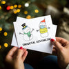 Funny Social Distancing Christmas Card Christmas Cards Of Life & Lemons 