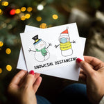 Funny Social Distancing Christmas Card Christmas Cards Of Life & Lemons 