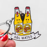 'Sol Mate' Beer Keyring for Partner