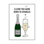 Personalised Prosecco Birthday Card Birthday Cards Of Life & Lemons 