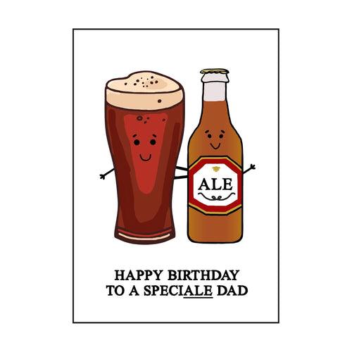 'SpeciALE Dad' Beer Birthday Card Cards for Dad Of Life & Lemons 