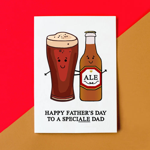 SpeciALE Dad' Beer Father's Day Card Cards for Dad Of Life & Lemons 
