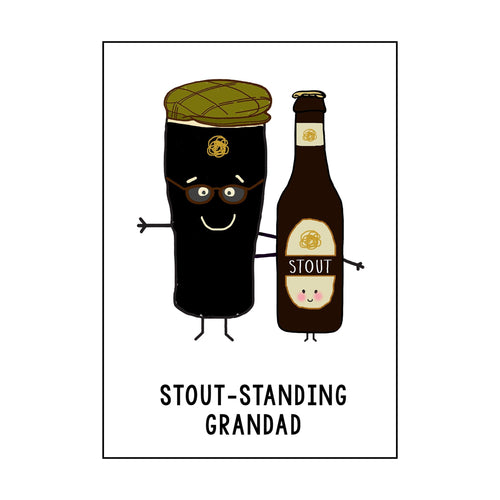'Stoutstanding Grandad' Funny Card for Grandad Cards for Grandparents Of Life & Lemons 