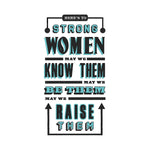 'Strong Women' Typography Print Typographic Collection Of Life & Lemons 