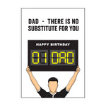 'No Substitute' Football Birthday Card for Dad Cards for Dad Of Life & Lemons 