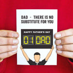'No Substitute' Football Father's Day Card Cards for Dad Of Life & Lemons 