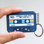 Personalised Cassette Tape Keyring Personalised Keyring Of Life & Lemons 