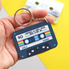 Personalised Cassette Tape Keyring Personalised Keyring Of Life & Lemons 