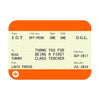Personalised Train Ticket Card for Teacher Cards for Teachers Of Life & Lemons 