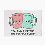 'Tea And A Friend' Tea Towel Tea Towel Of Life & Lemons 