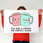 'Tea And A Friend' Tea Towel Tea Towel Of Life & Lemons 