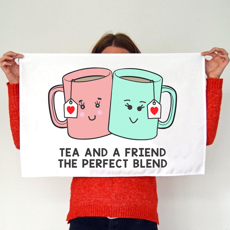 'Tea And A Friend' Tea Towel Tea Towel Of Life & Lemons 