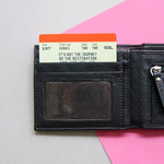 Personalised Train Ticket Wallet Keepsake Wallet Keepsake Of Life & Lemons 