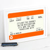 Personalised Train Ticket Print Train Ticket Prints Of Life & Lemons 