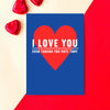 'I Love You Even Though You Vote Tory' Valentine's Card Birthday Cards Of Life & Lemons 