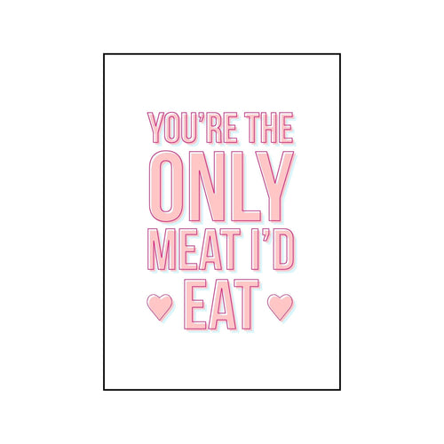 Funny Vegan Valentine's Card Cards for your Other Half Of Life & Lemons 