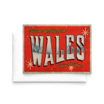 'Greetings from Wales' Retro Christmas Card Christmas Cards Of Life & Lemons 