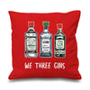 'We Three Gins' Christmas Cushion Cushion Of Life & Lemons® 