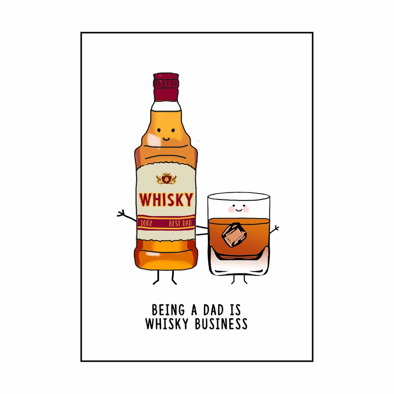 Funny Whisky Father's Day Card Cards for Dad Of Life & Lemons 