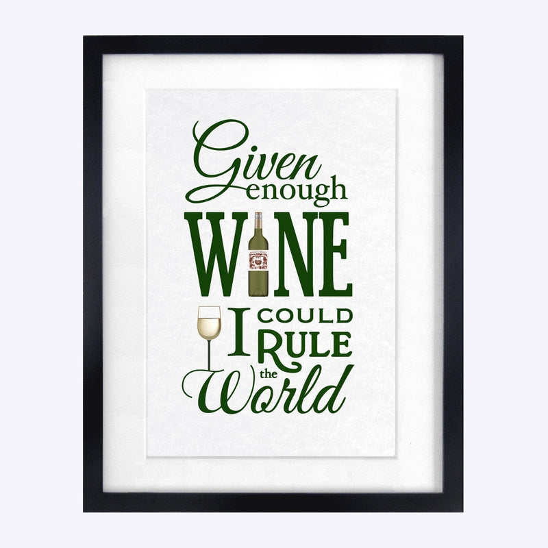'Given Enough Wine..' Print General Prints Of Life & Lemons 