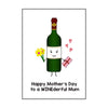 'WINEderful Mum' Wine Mother's Day Card Cards for Mum Of Life & Lemons 