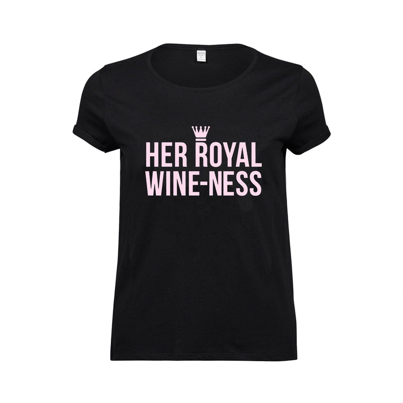 'Her Royal Wine-Ness' Funny Wine T-Shirt T-Shirt Of Life & Lemons 