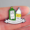 'You Complete Me' Gin & Tonic Enamel Pin Badge Enamel Pin Badge Of Life & Lemons 