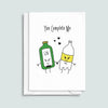 'You Complete Me' Gin Card Cards for your Other Half Of Life & Lemons 